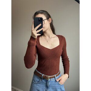 Rust Abercrombie & Fitch Bodysuit Size M